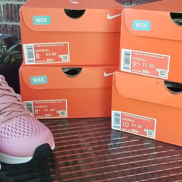 Nike Air Zoom Pegasus 34 Running Wide Width Pink - Picture 9 of 10